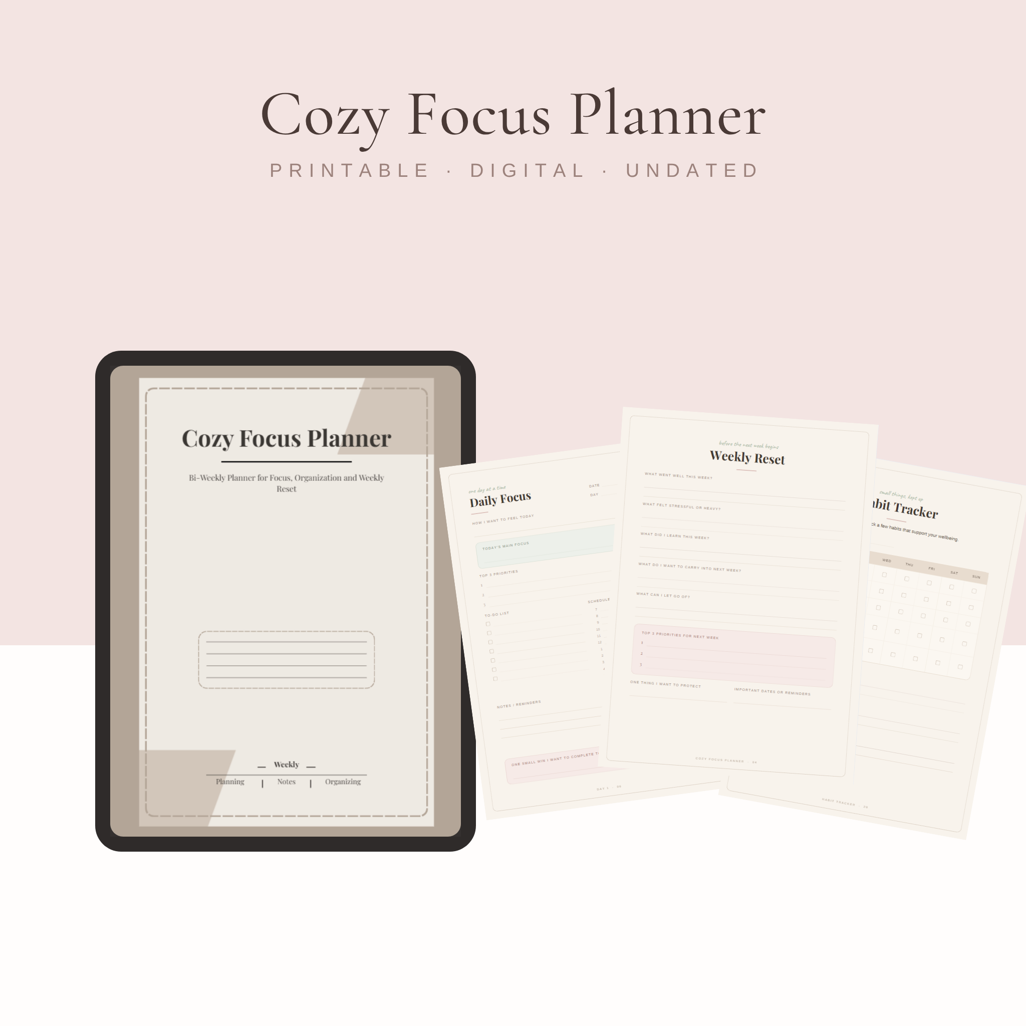 Cozy Focus Planner