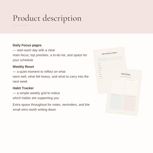 Cozy Focus Planner