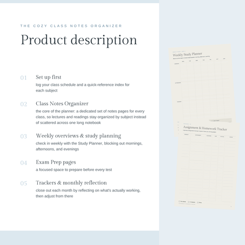 The Cozy Class Notes Organizer